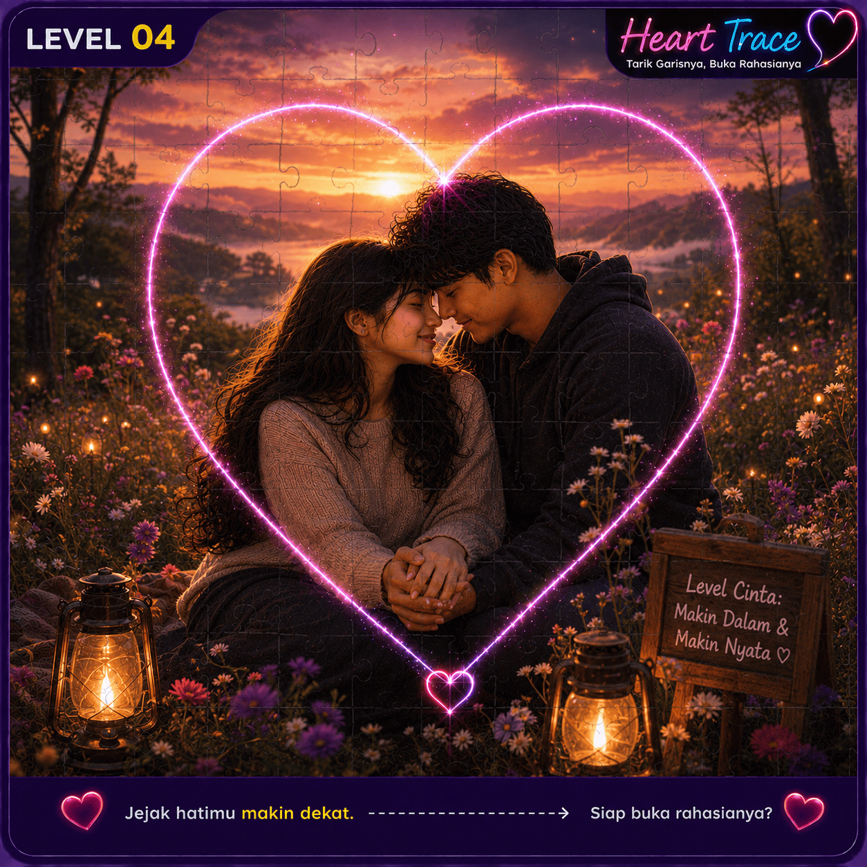 Penampakan Heart Trace Level 4