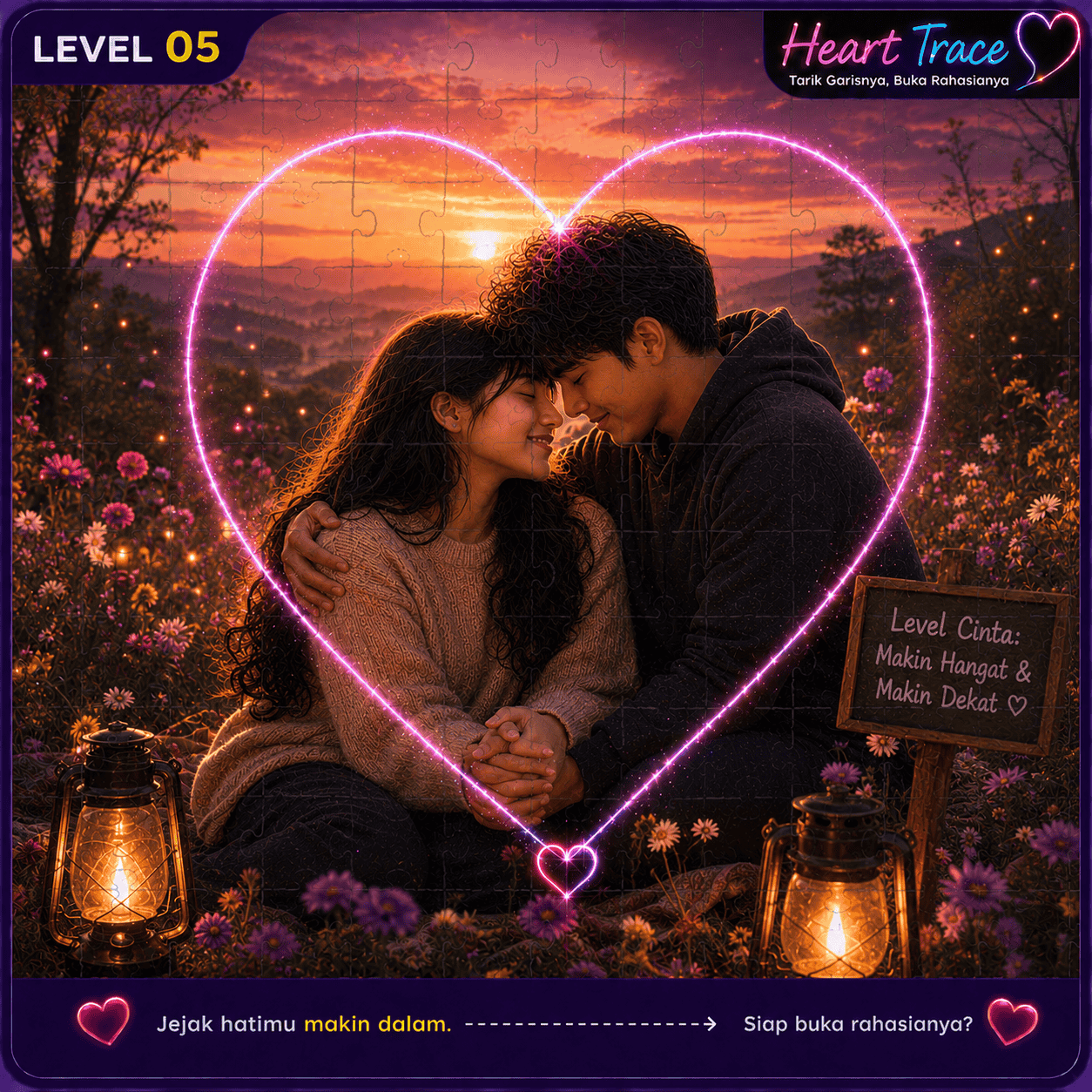 Penampakan Heart Trace Level 5
