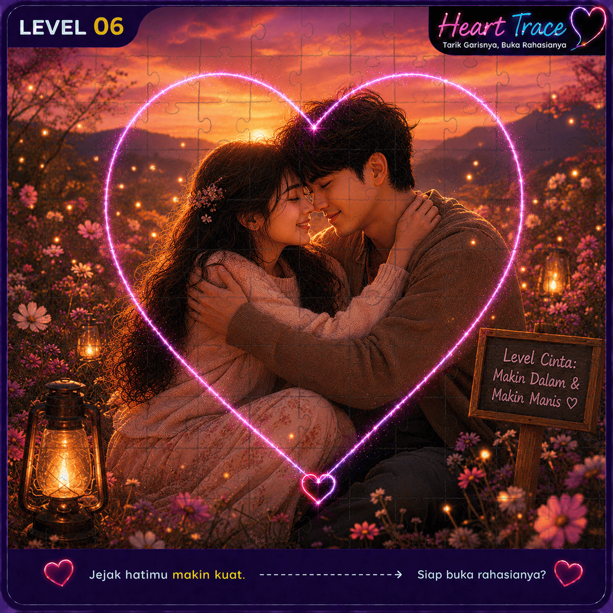 Penampakan Heart Trace Level 6