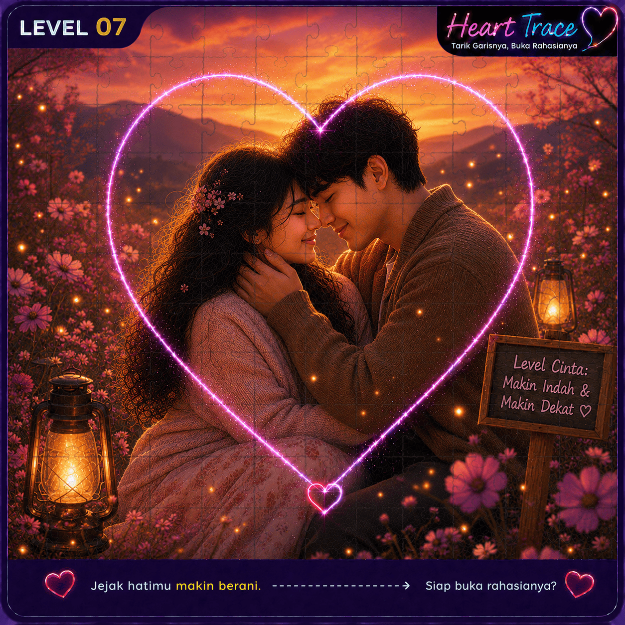 Penampakan Heart Trace Level 7