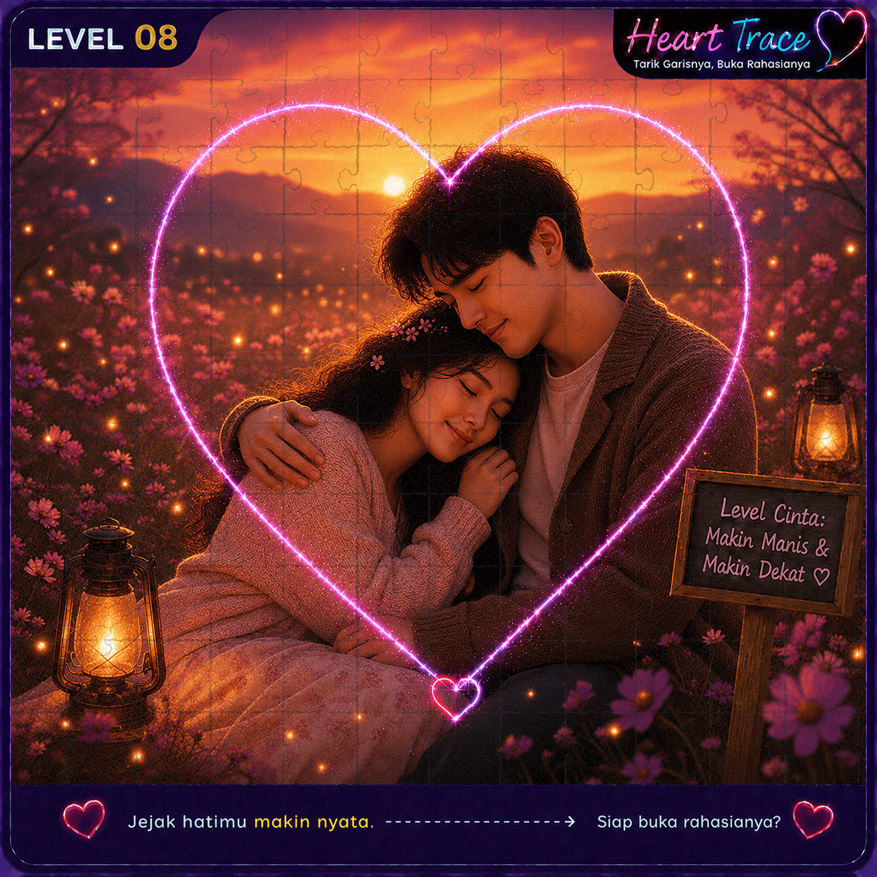 Penampakan Heart Trace Level 8
